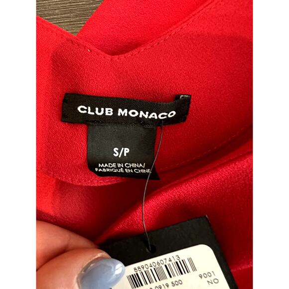 Club Monaco NWT red crop top - Picture 3 of 5